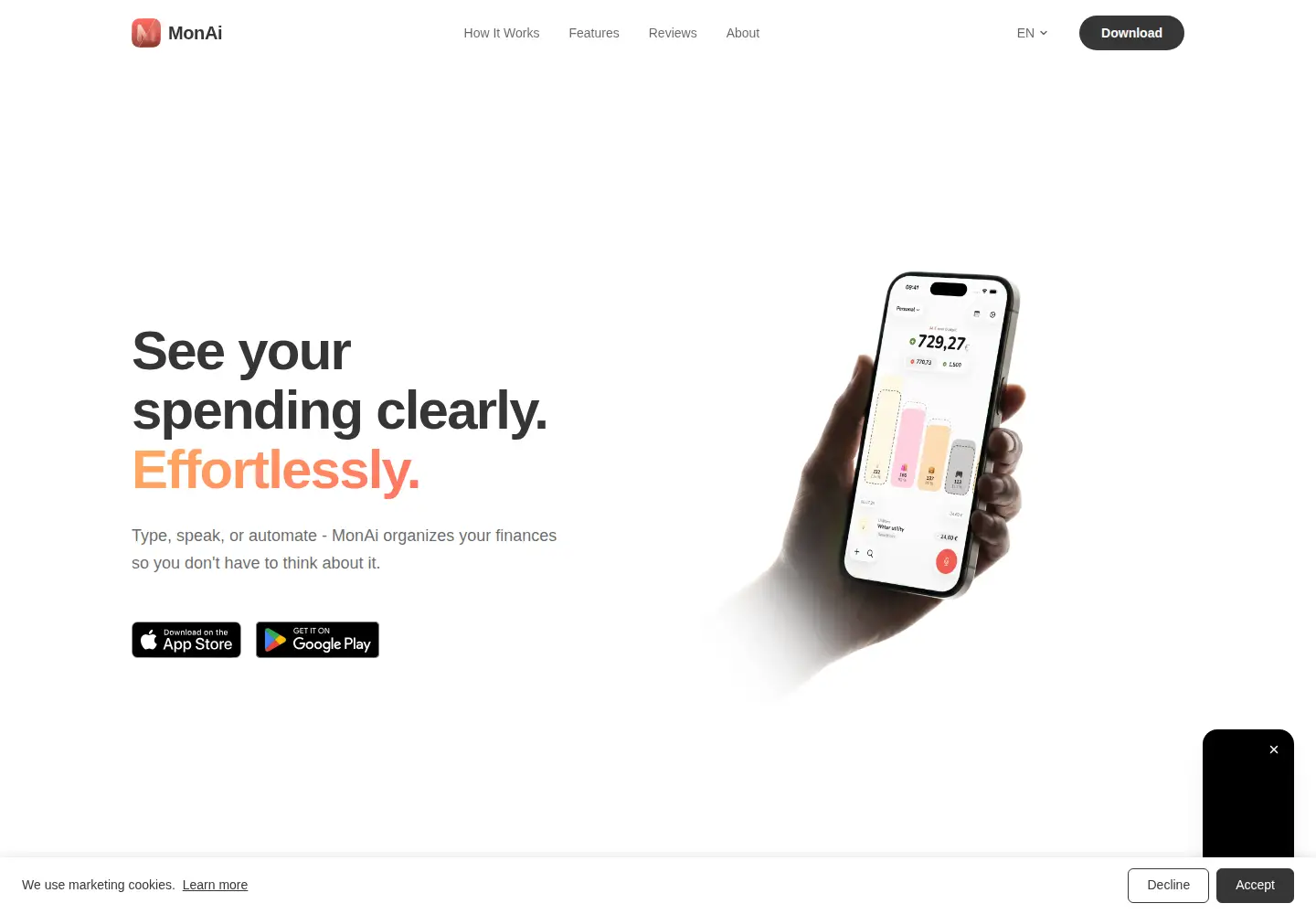 Captured homepage of get-monai.app in the current scan