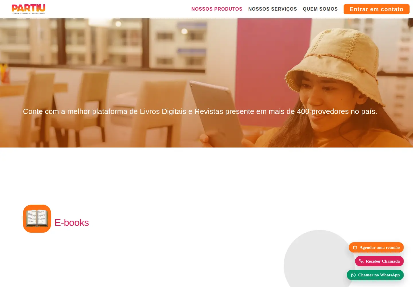 Screenshot of partiu.com.br