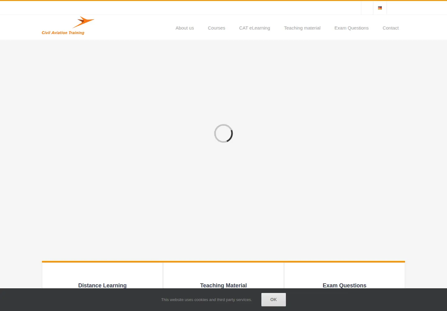 Captured homepage of cat-europe.com in the current scan