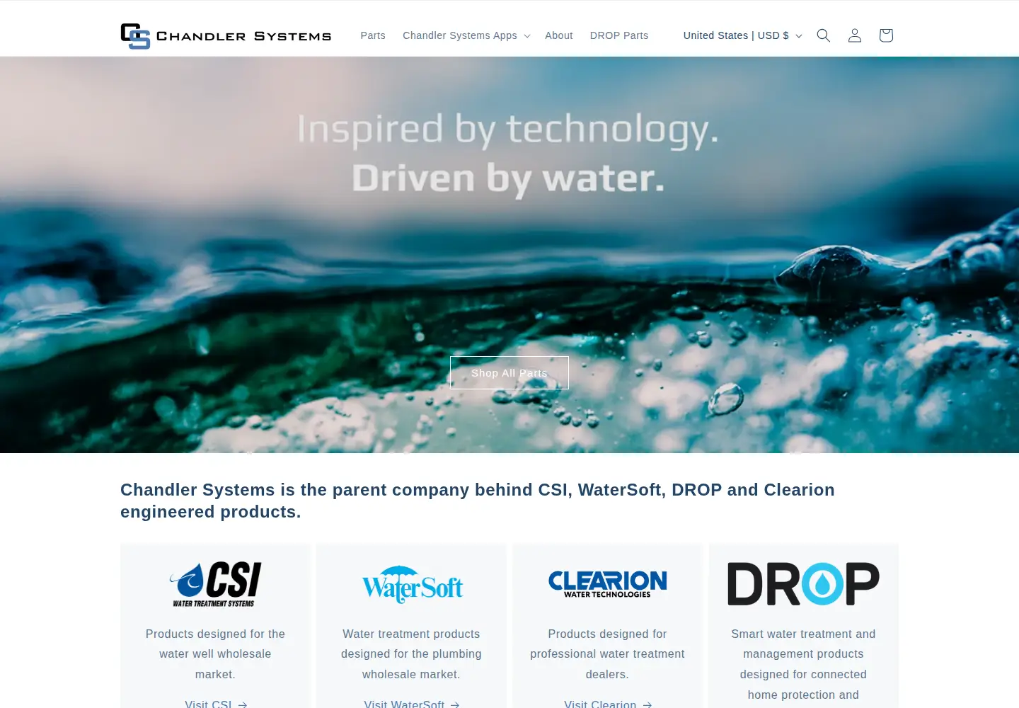 Screenshot of chandlersystemsinc.com