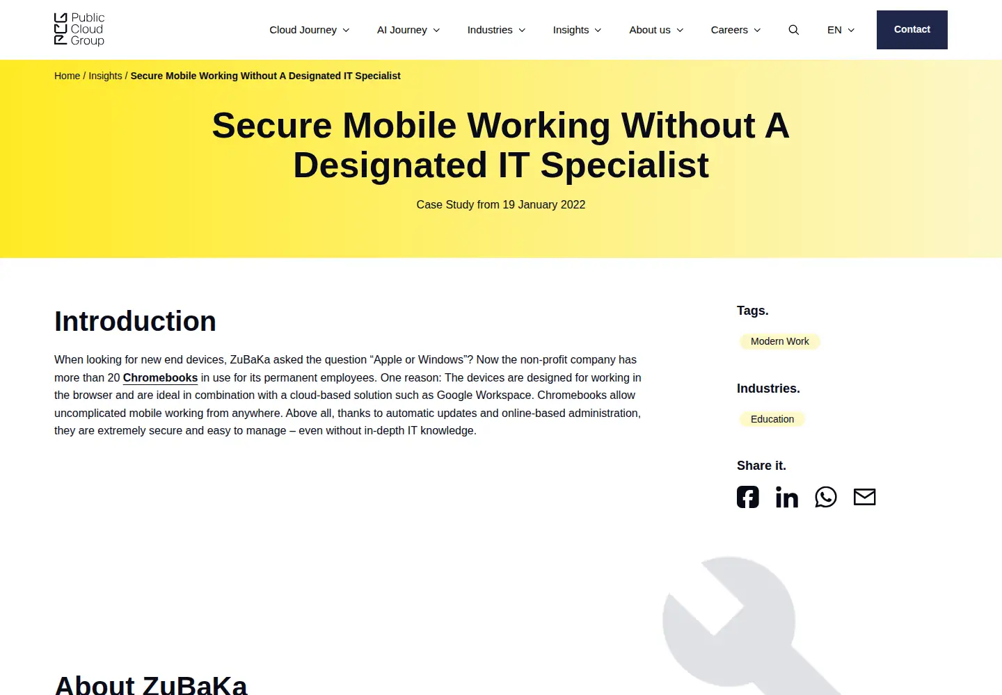 Screenshot of cloudwuerdig.com