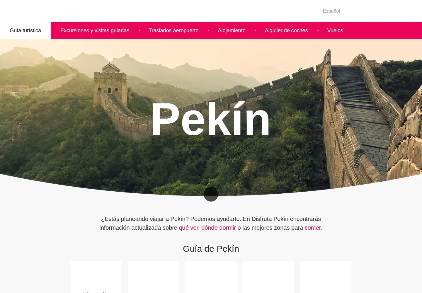 Screenshot of disfrutapekin.com