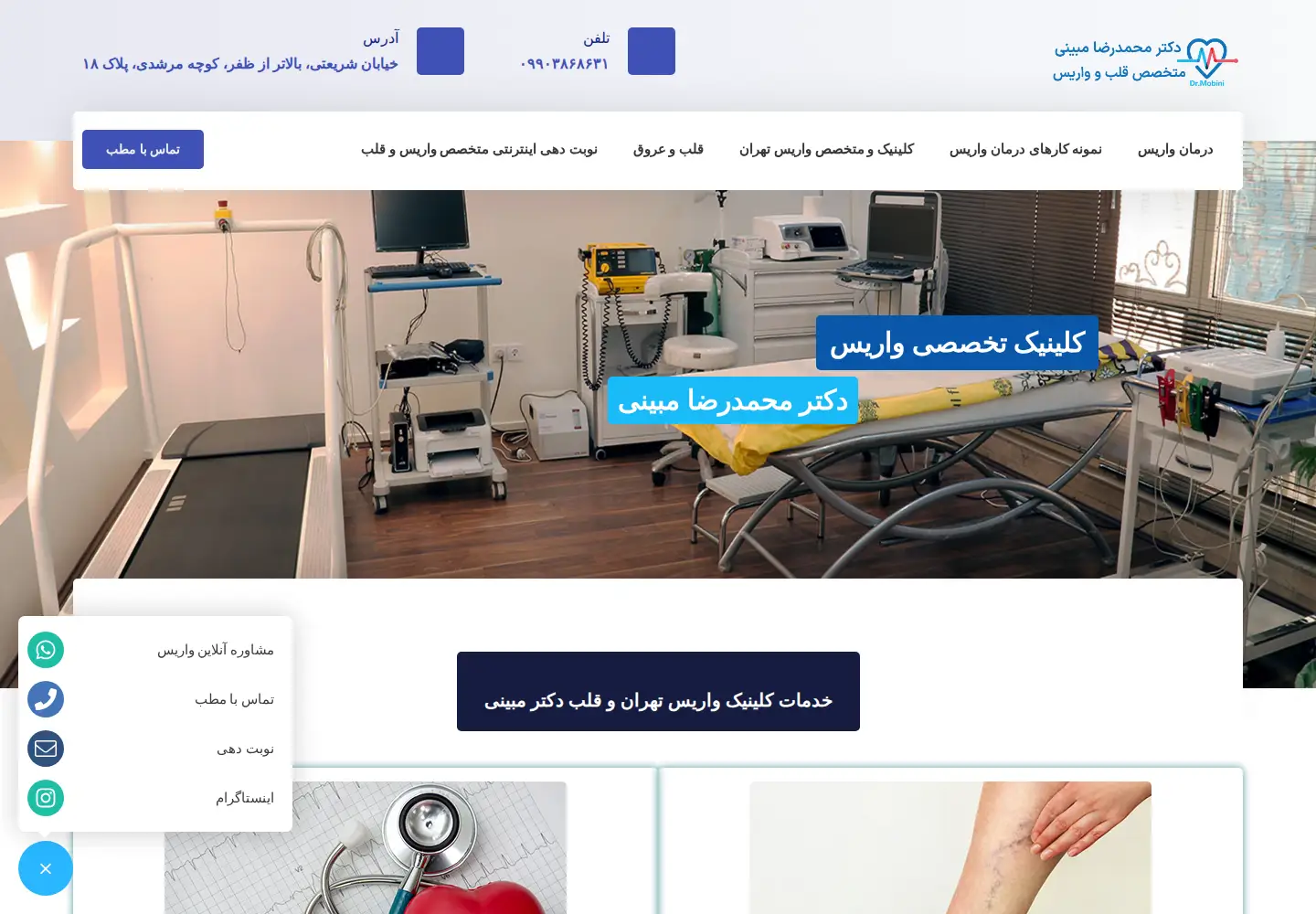 Screenshot of dr-mobini.com