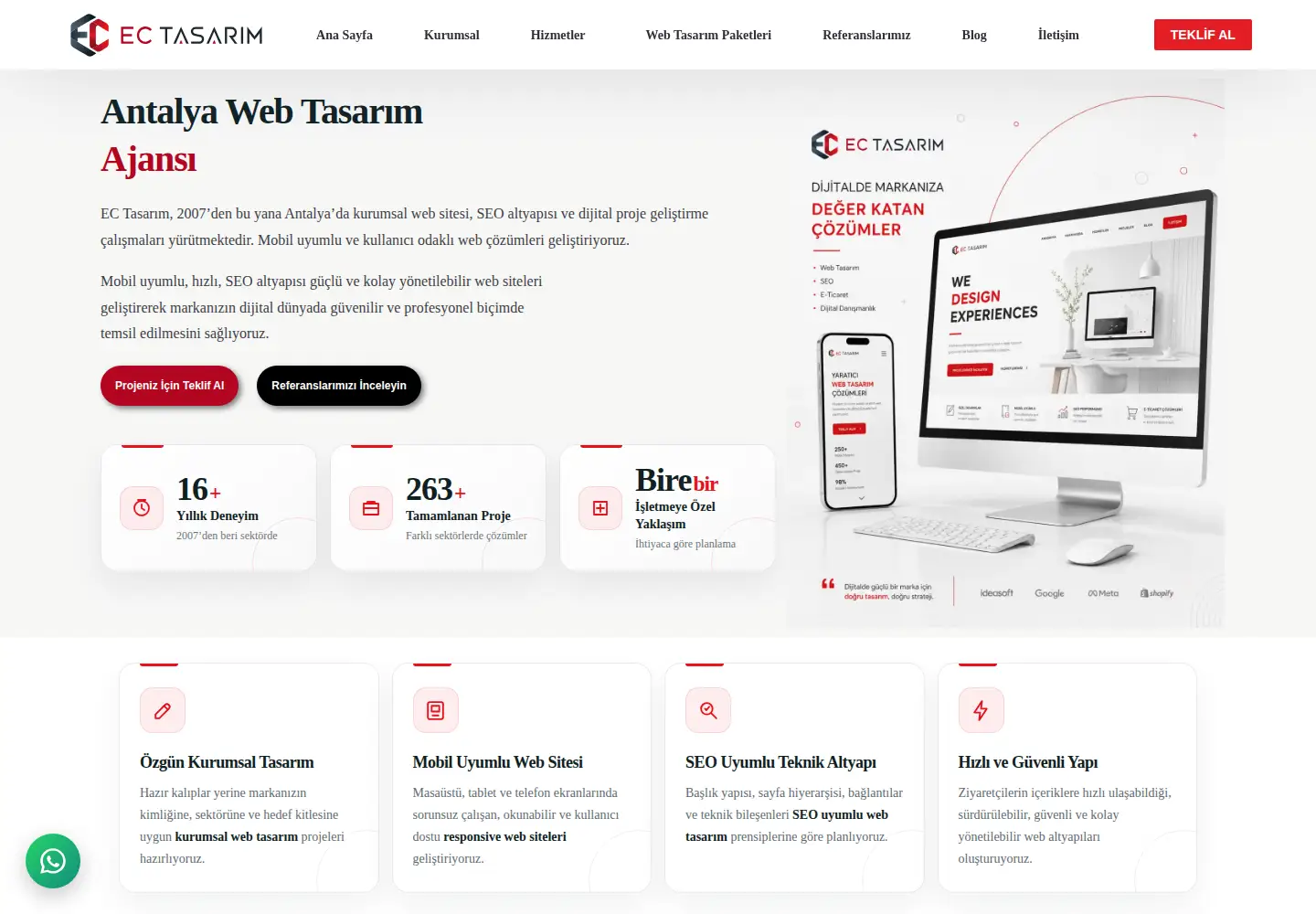 Screenshot of ectasarim.com