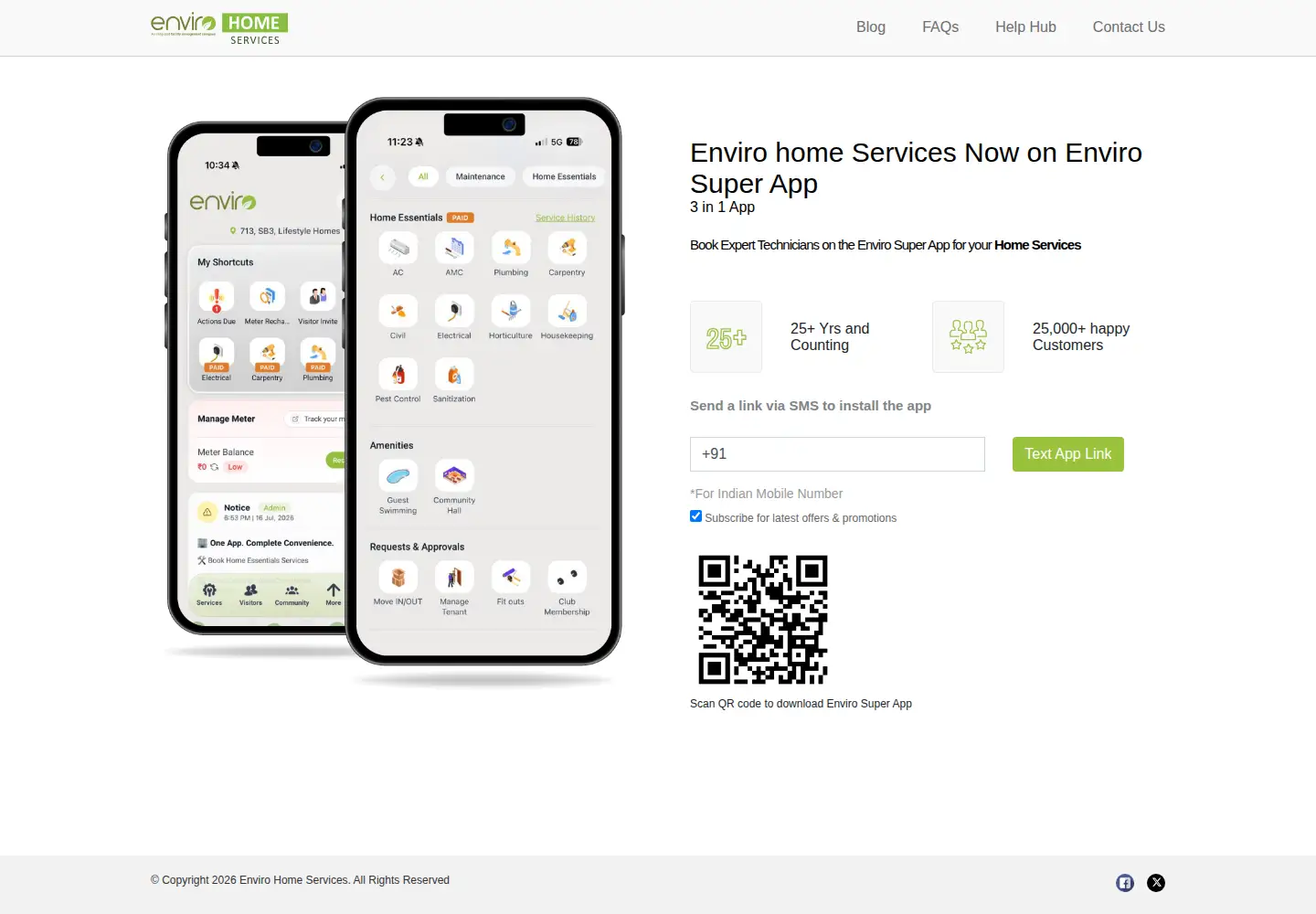 Screenshot of envirohomeservices.com