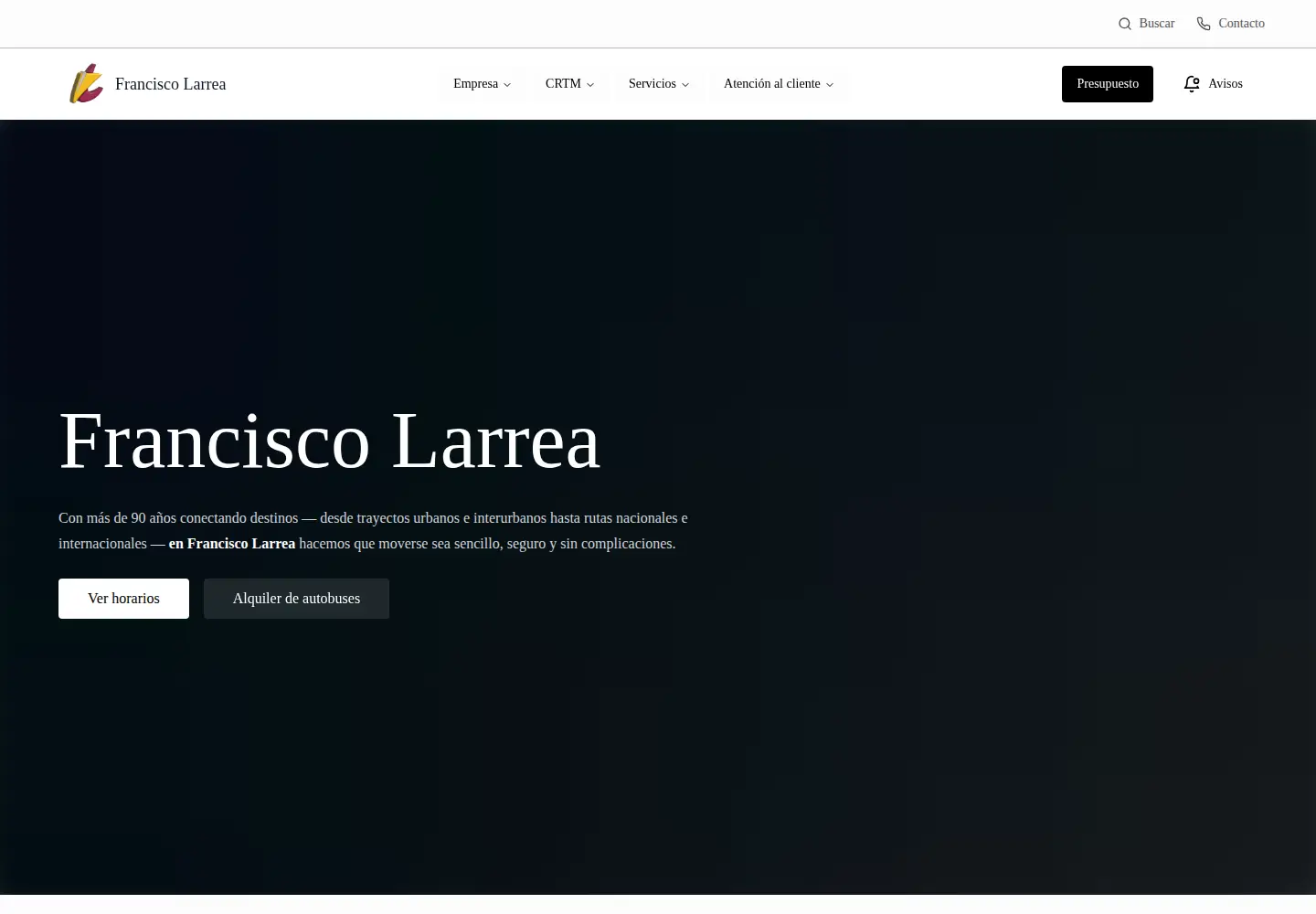 Screenshot of franciscolarrea.com