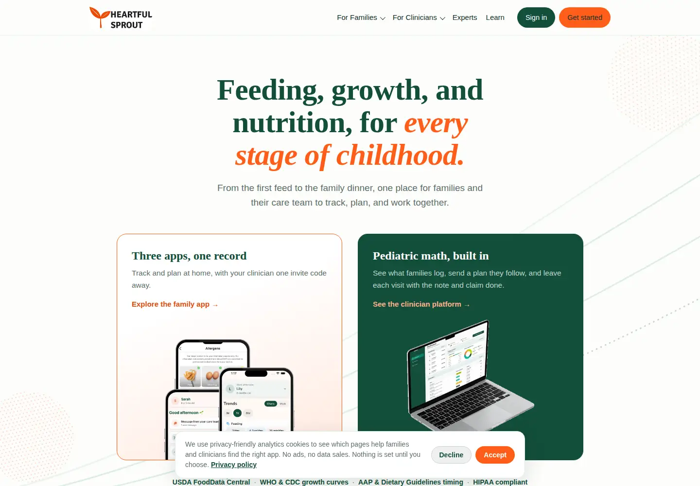 Screenshot of heartfulsprout.com