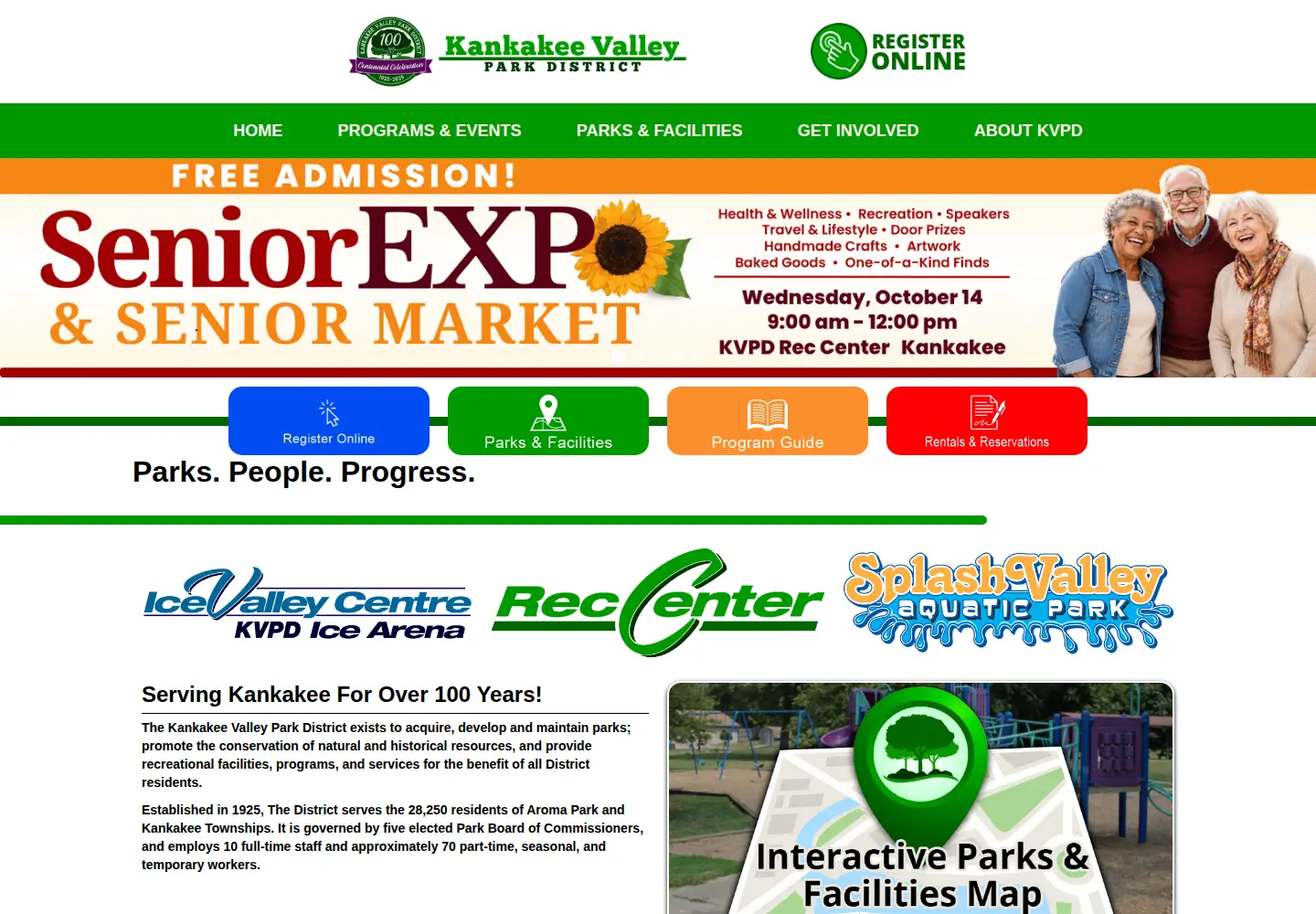 Captured homepage of kvpd.com in the current scan