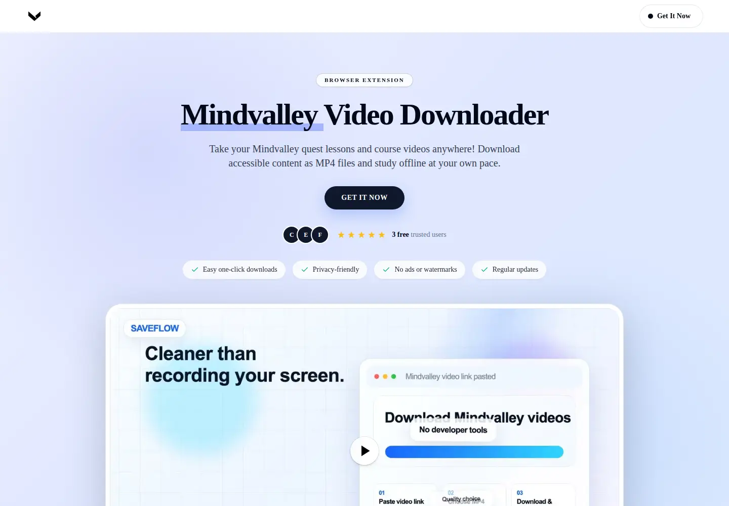 Screenshot of mindvalleyvideodownloader.com