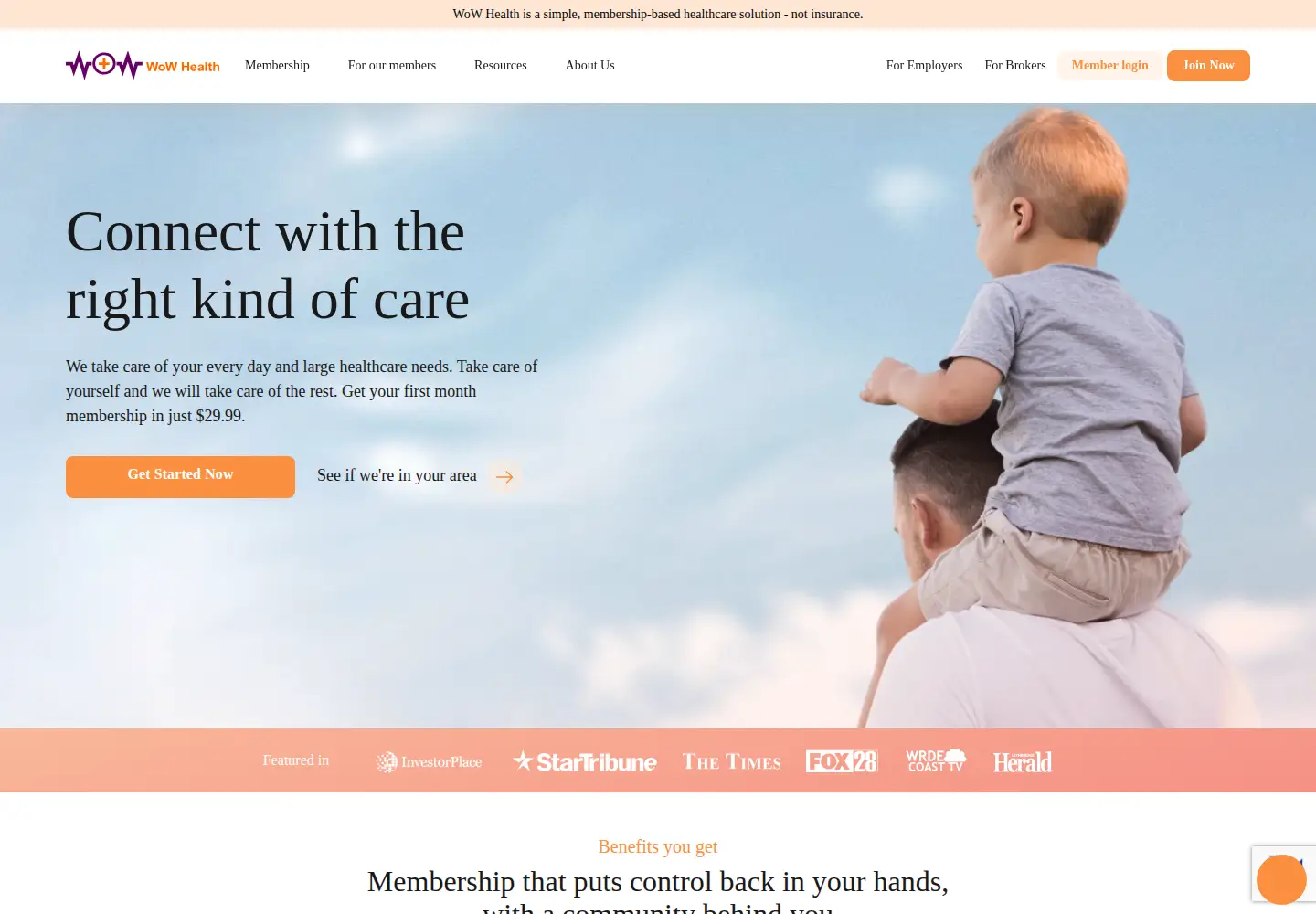 Screenshot of mywowhealth.com