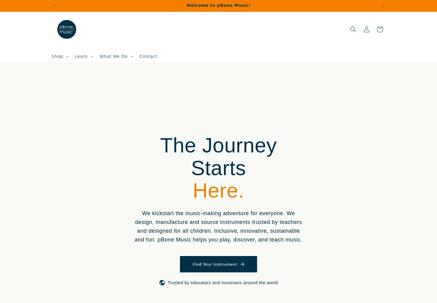 Screenshot of pbonemusic.com