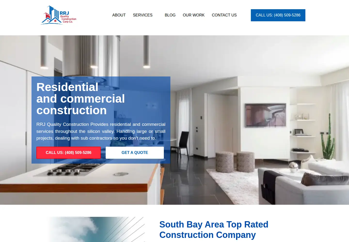 Screenshot of rrjqualityconstructioncorp.com