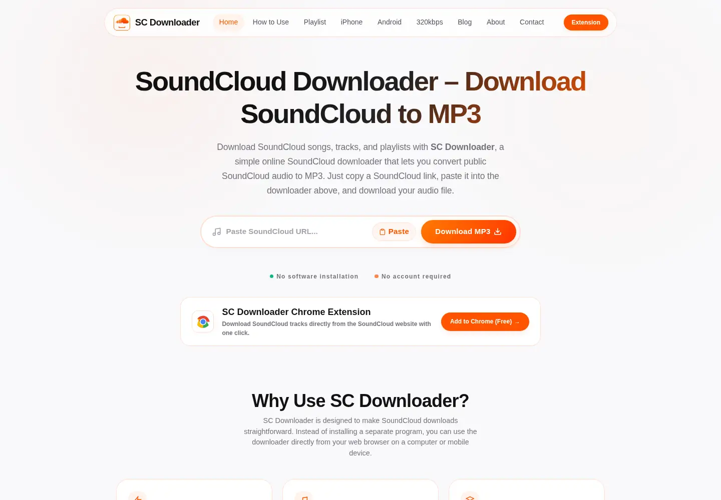 Screenshot of sc-downloader.com