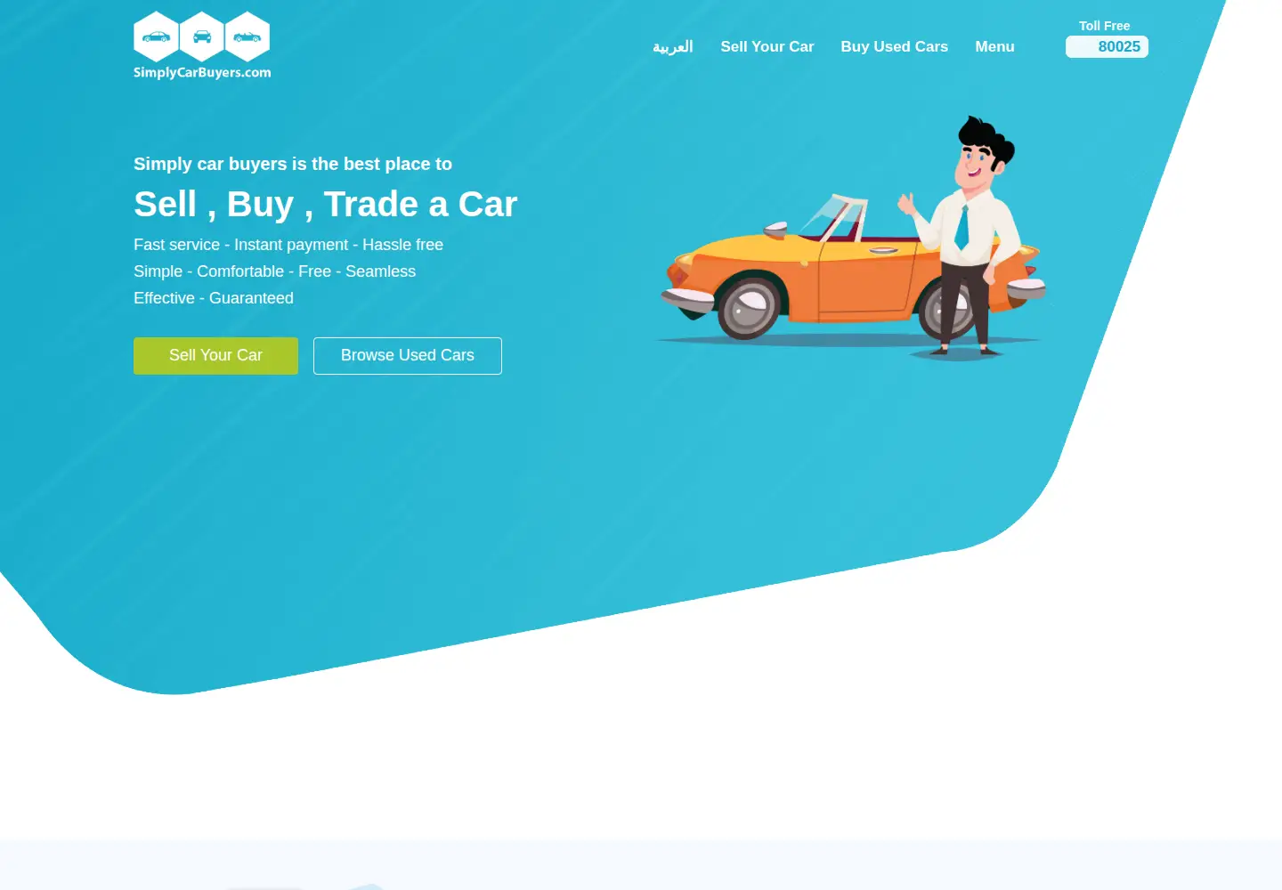 Screenshot of simplycarbuyers.com