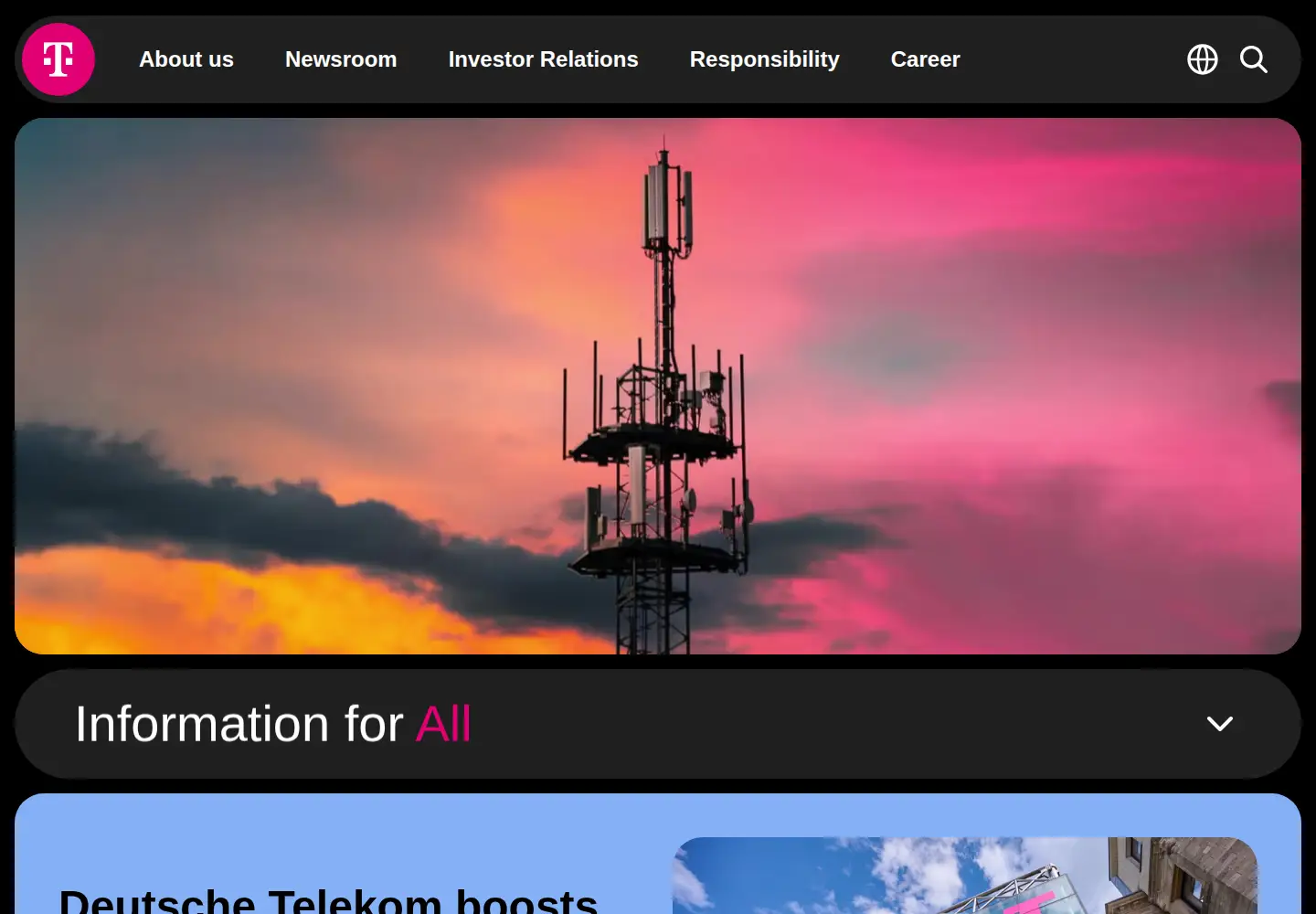 Screenshot of telecom.com