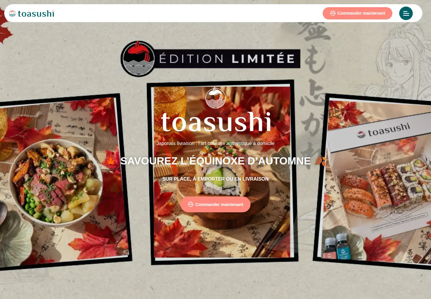 Screenshot of toasushi.fr