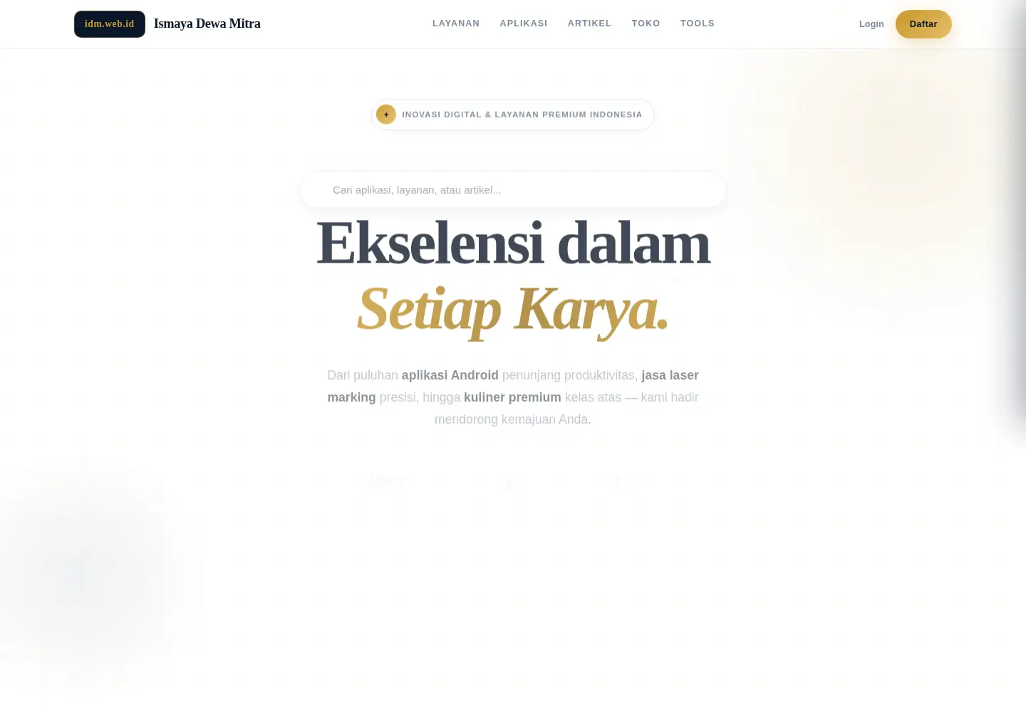 Screenshot of idm.web.id