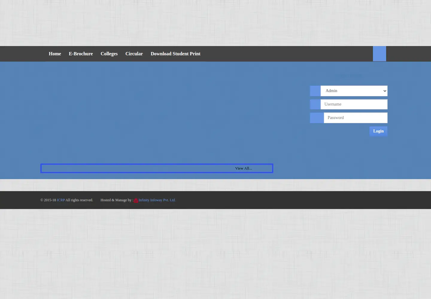 Screenshot of icrp.in