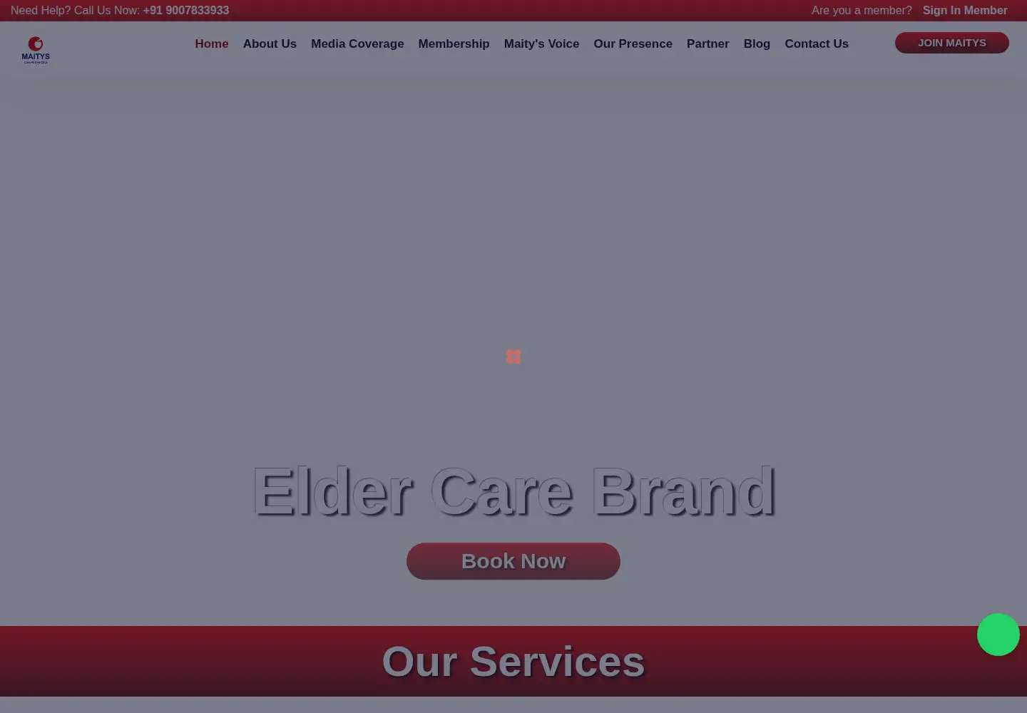 Screenshot of maitys.in