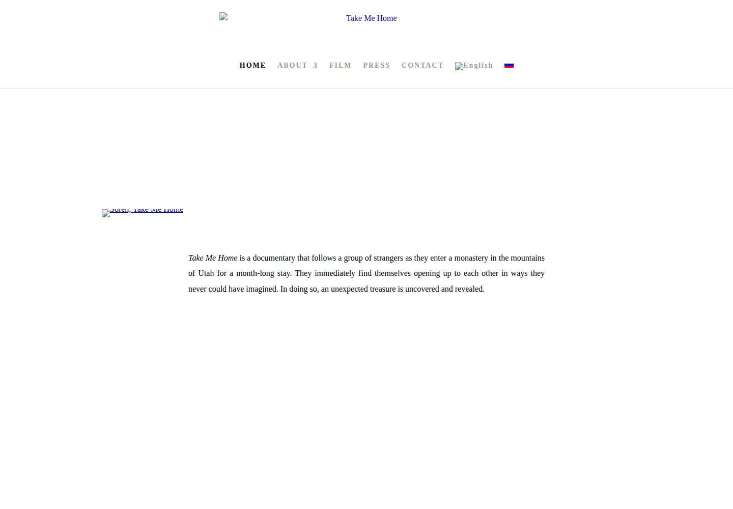 Screenshot of takemehomemovie.net