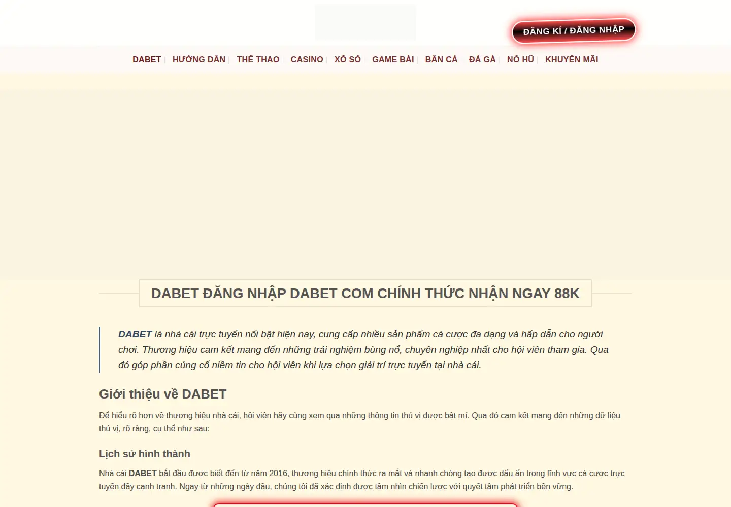 Screenshot of dabet.now