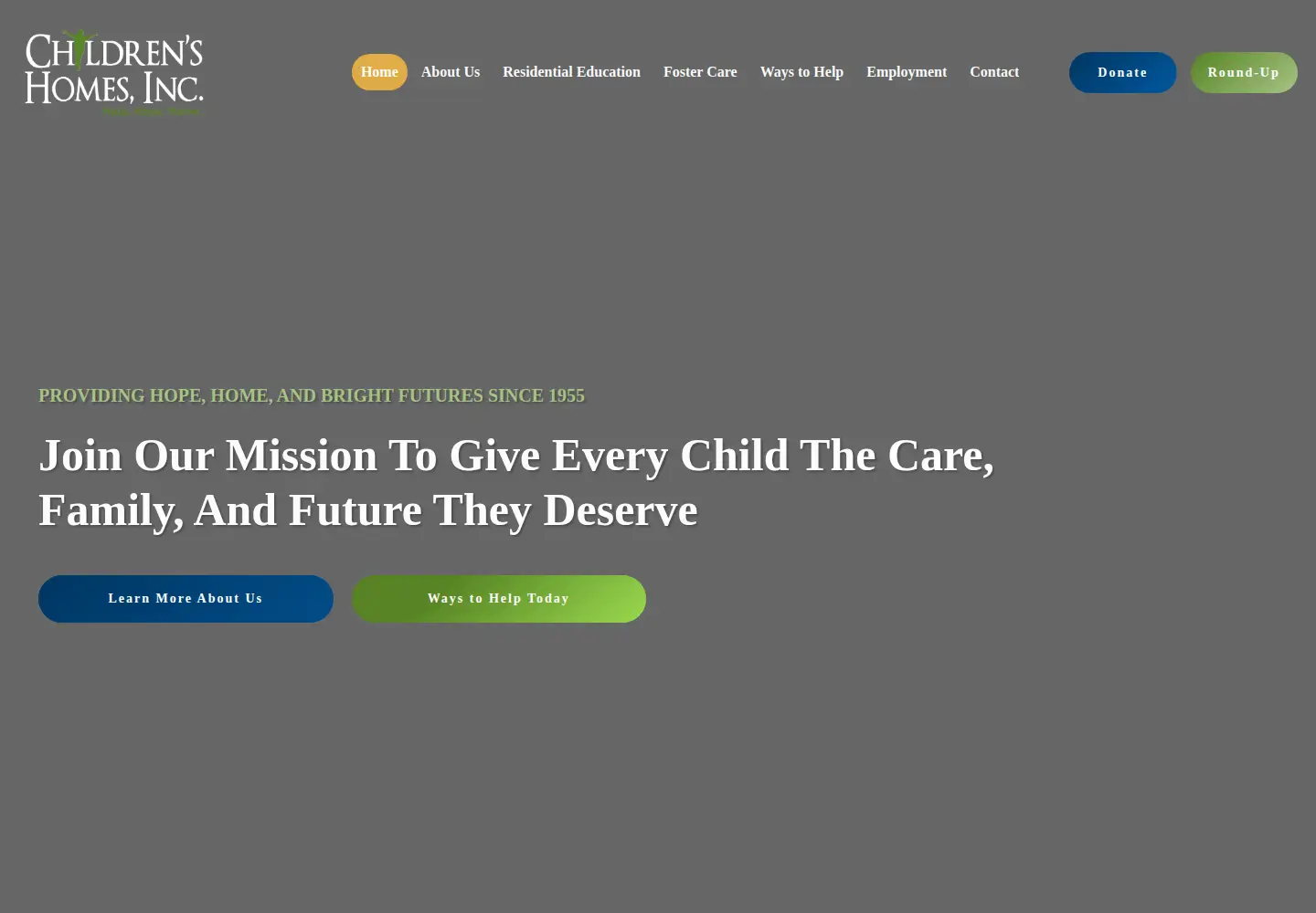 Screenshot of childrenshomes.org