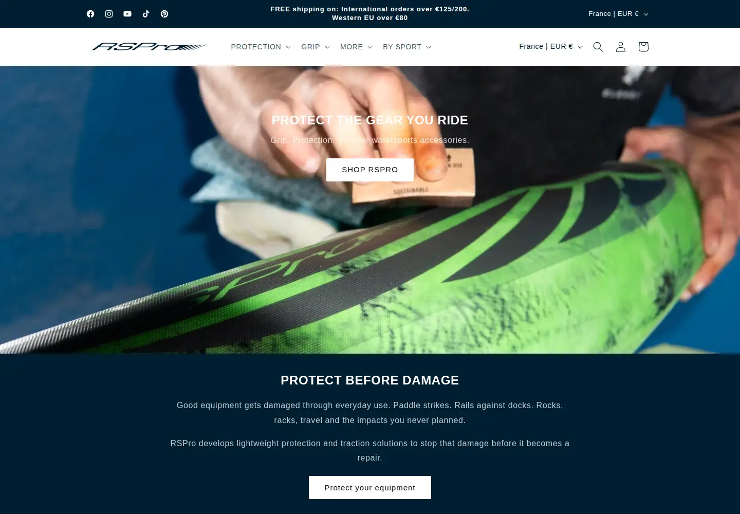 Captured homepage of rspro.org in the current scan