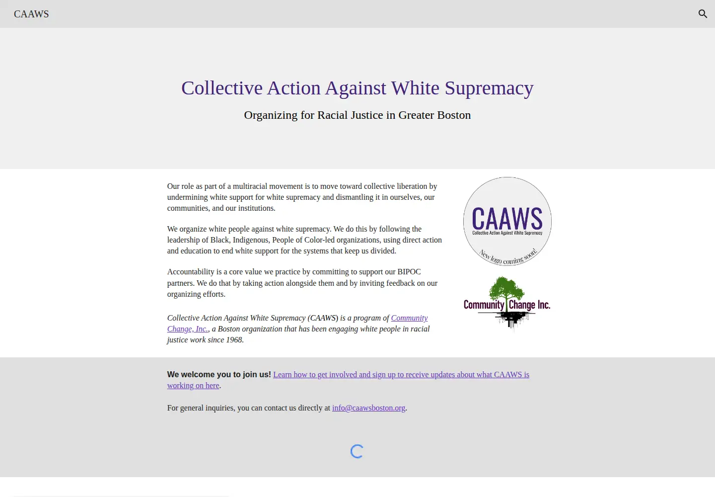 Screenshot of surjboston.org