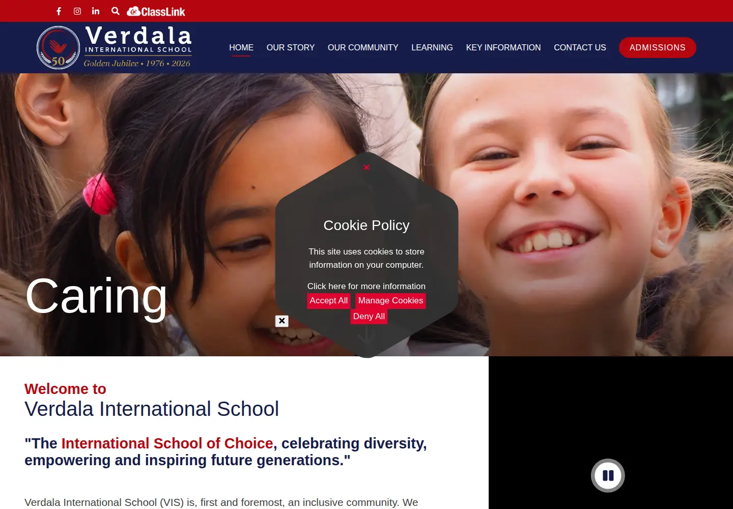 Screenshot of verdala.org