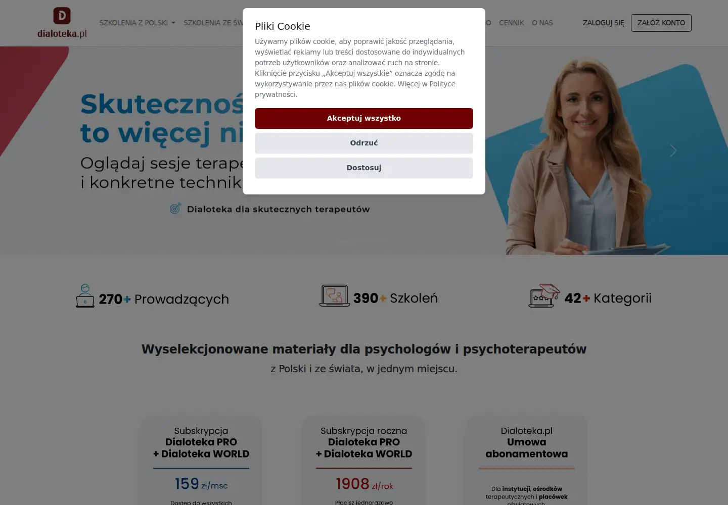 Screenshot of dialoteka.pl