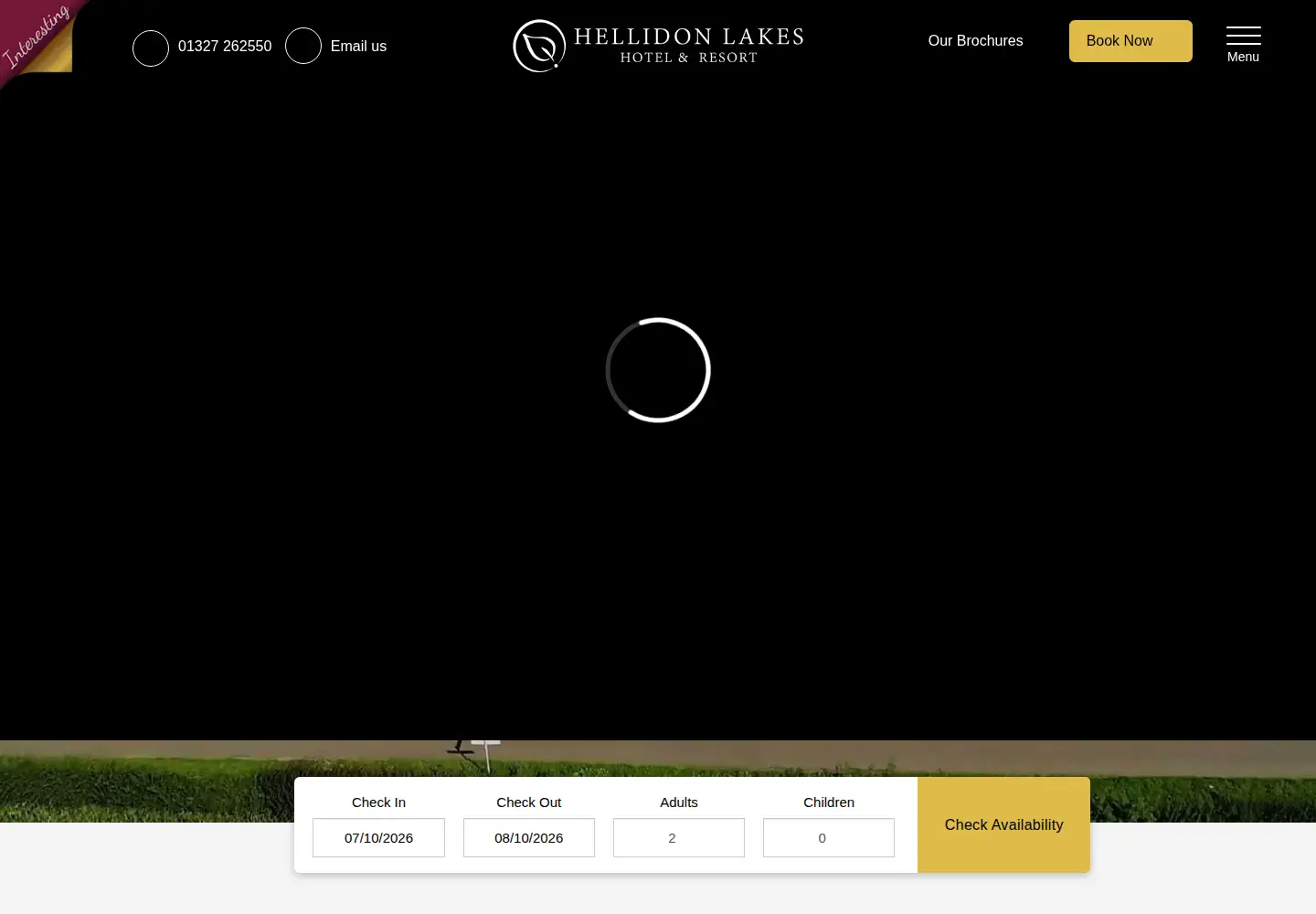 Captured homepage of hellidonlakeshotel.co.uk in the current scan