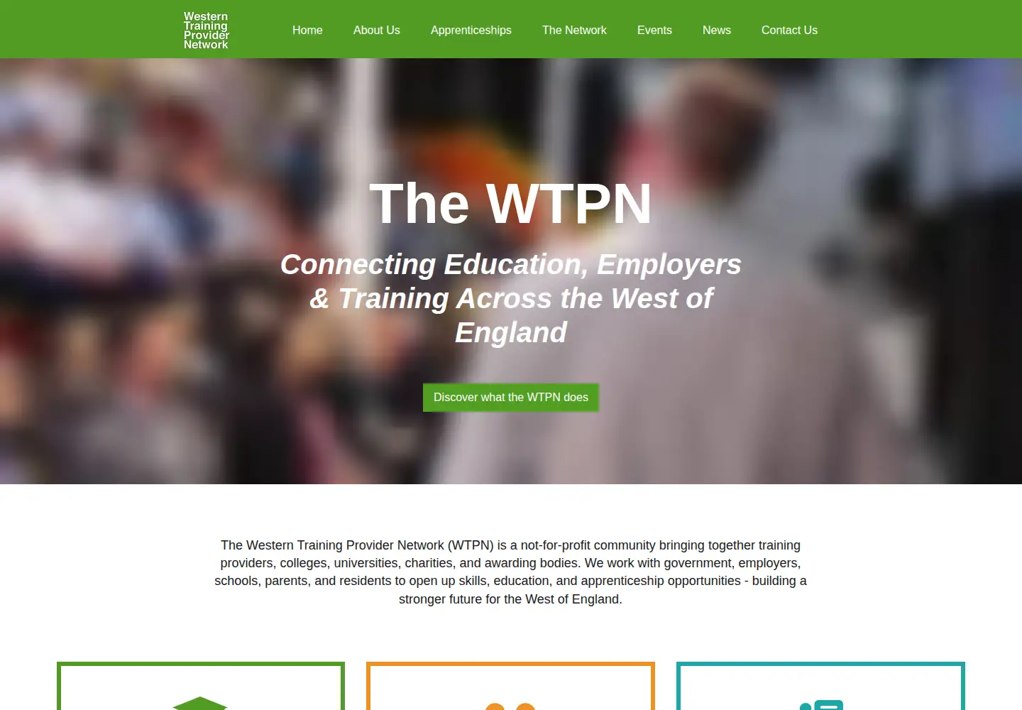 Captured homepage of wtpn.org.uk in the current scan