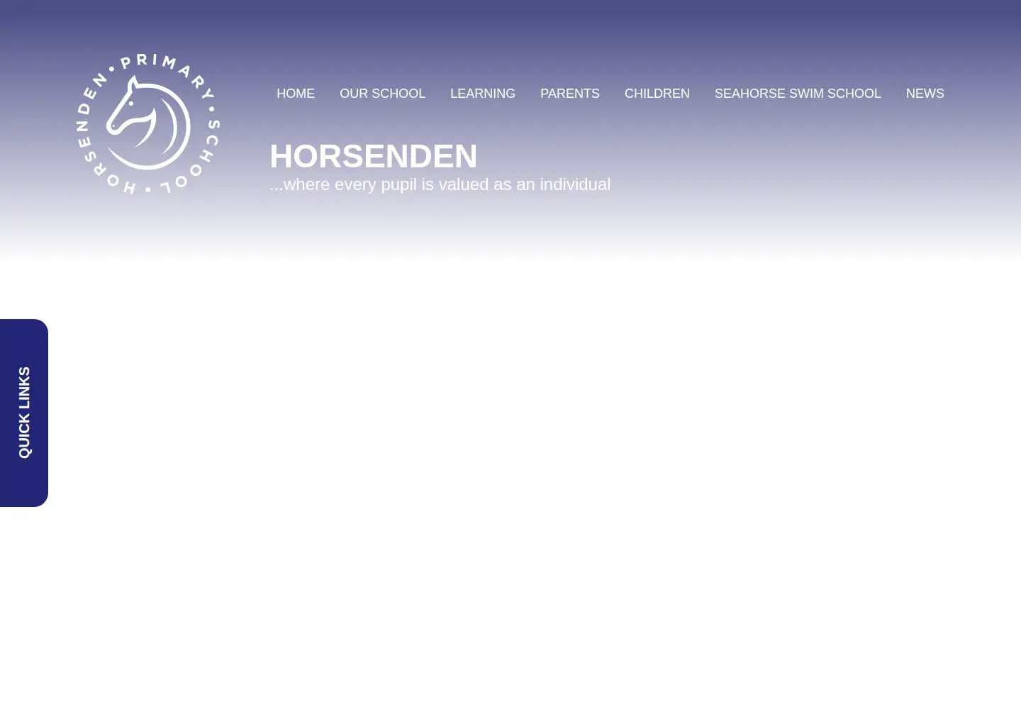 Captured homepage of horsenden.ealing.sch.uk in the current scan