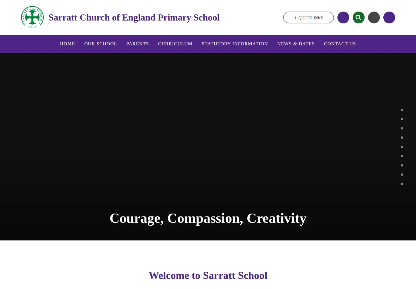 Screenshot of sarratt.herts.sch.uk