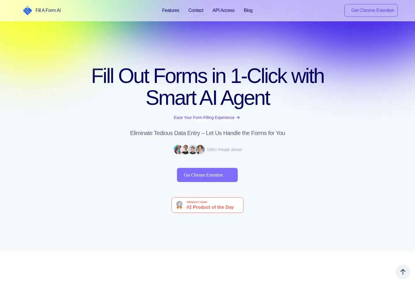 Screenshot of fillaform.ai