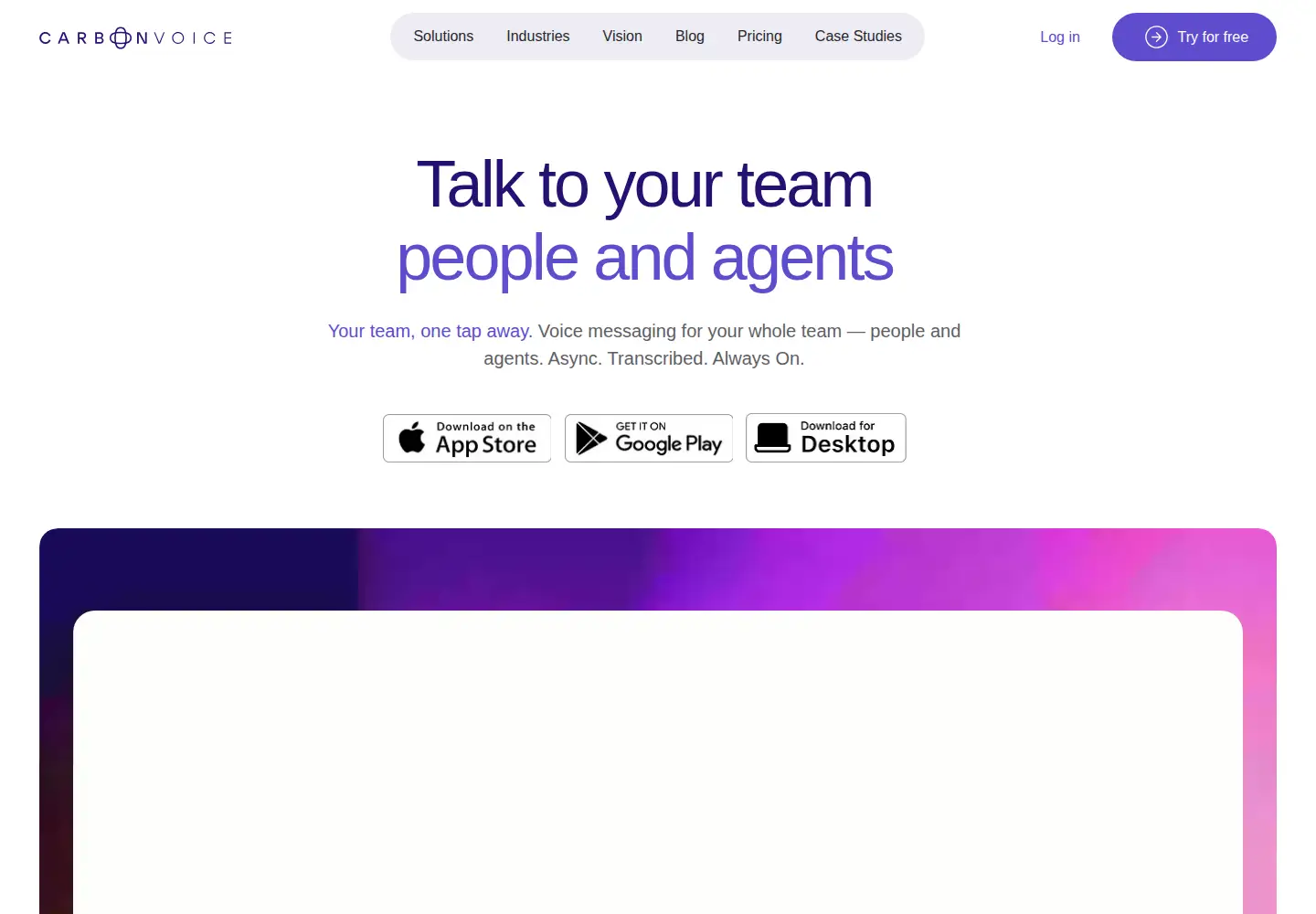 Captured homepage of getcarbon.app in the current scan