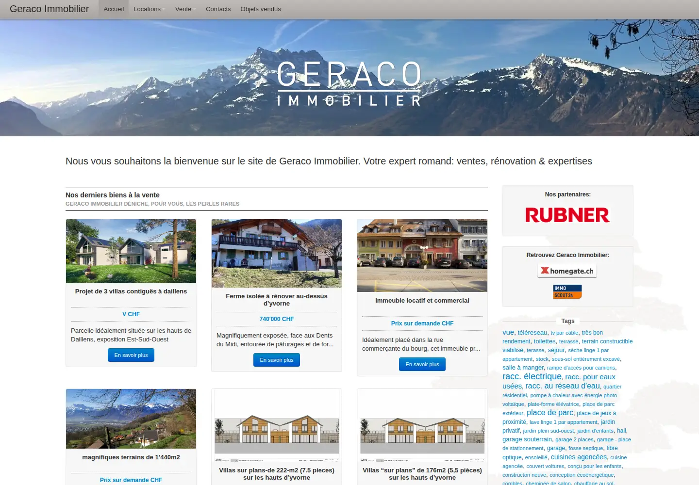 Screenshot of geraco.ch