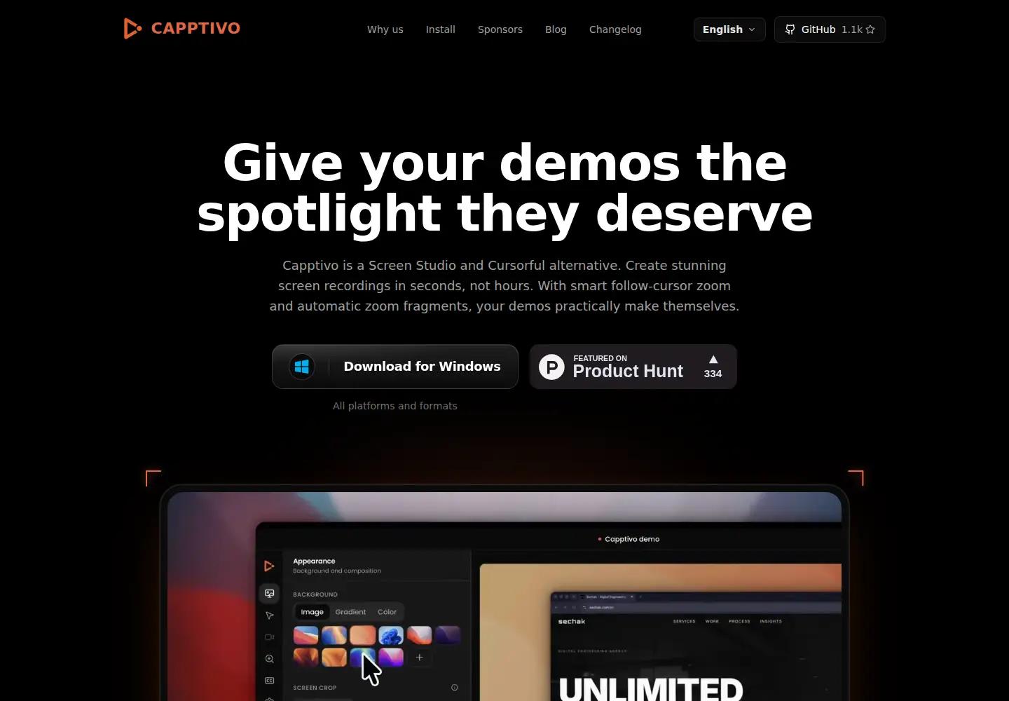 Screenshot of capptivo.com