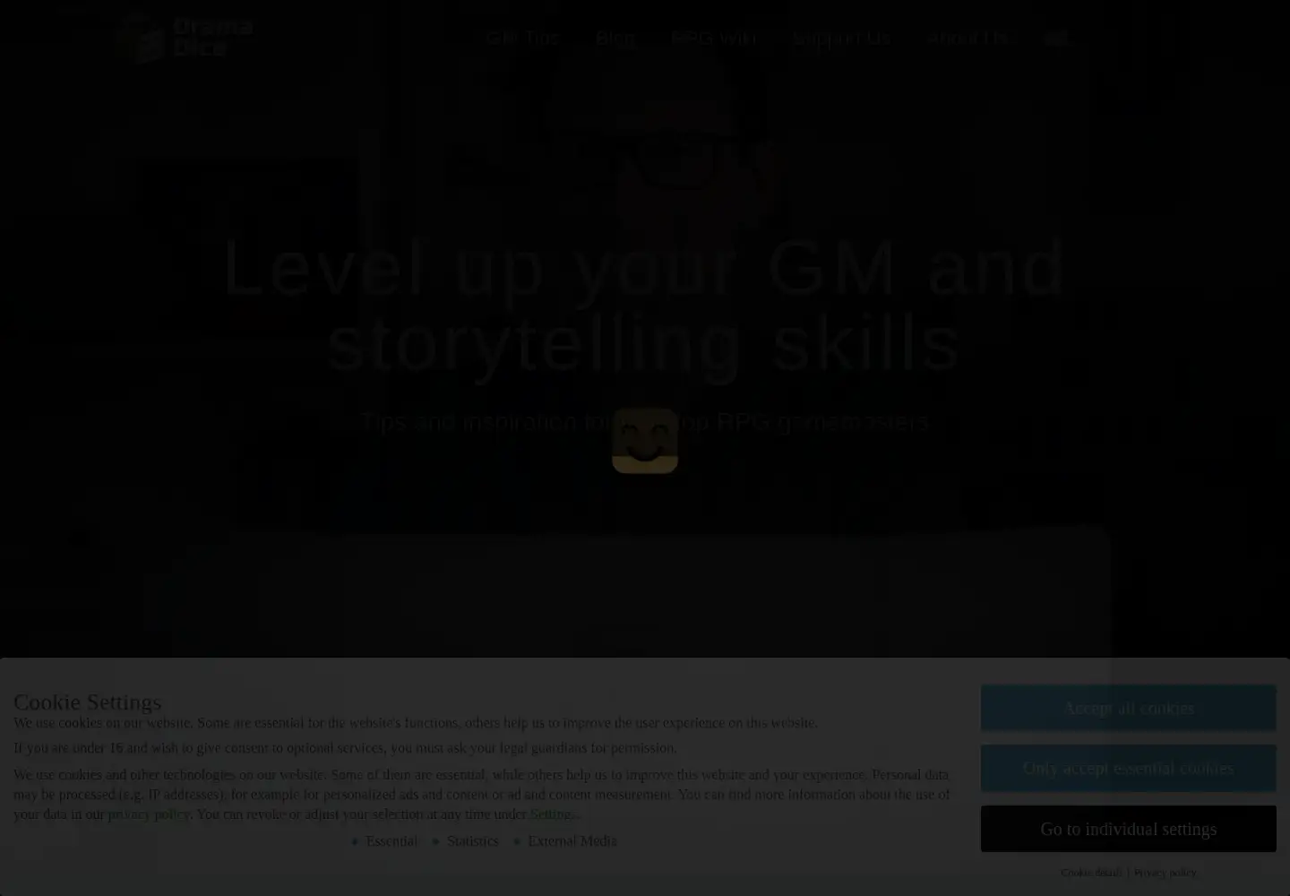 Screenshot of dramadice.com