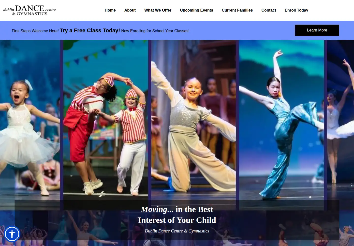 Screenshot of dublindance.com