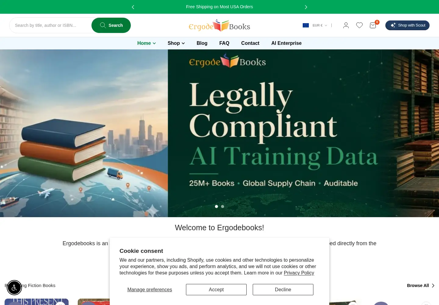 Screenshot of ergodebooks.com
