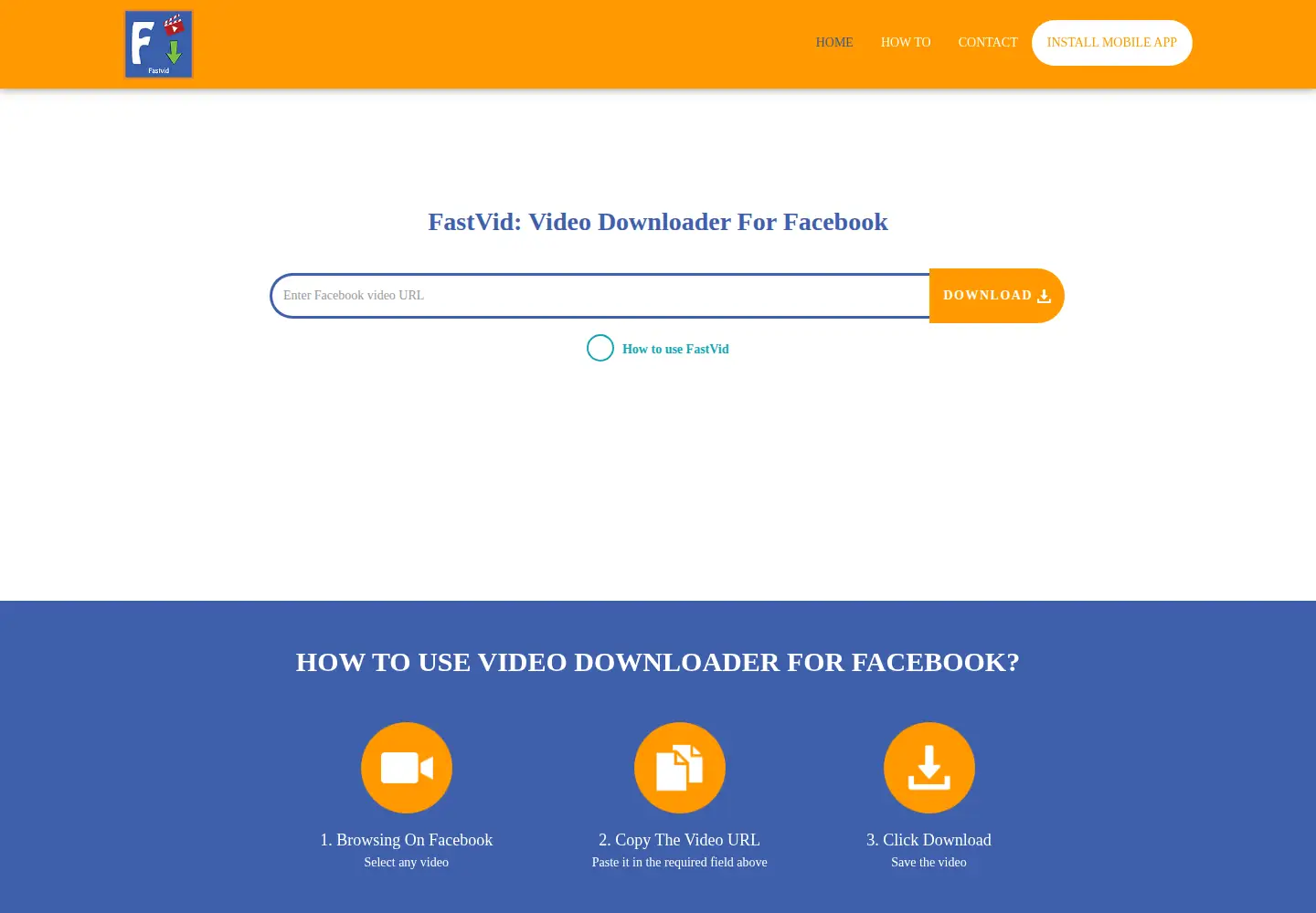 Screenshot of fastvid.com