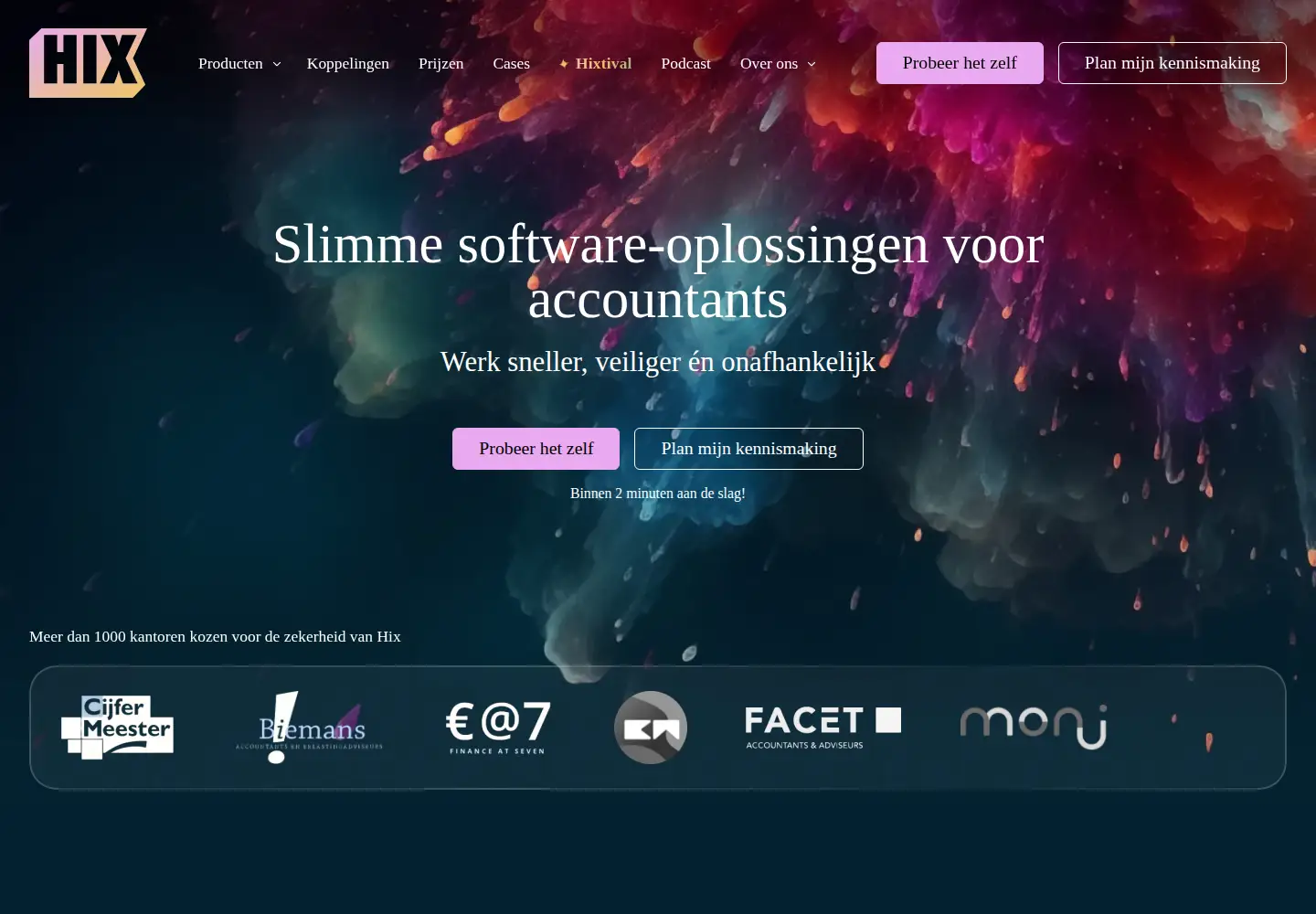 Screenshot of hellohix.com