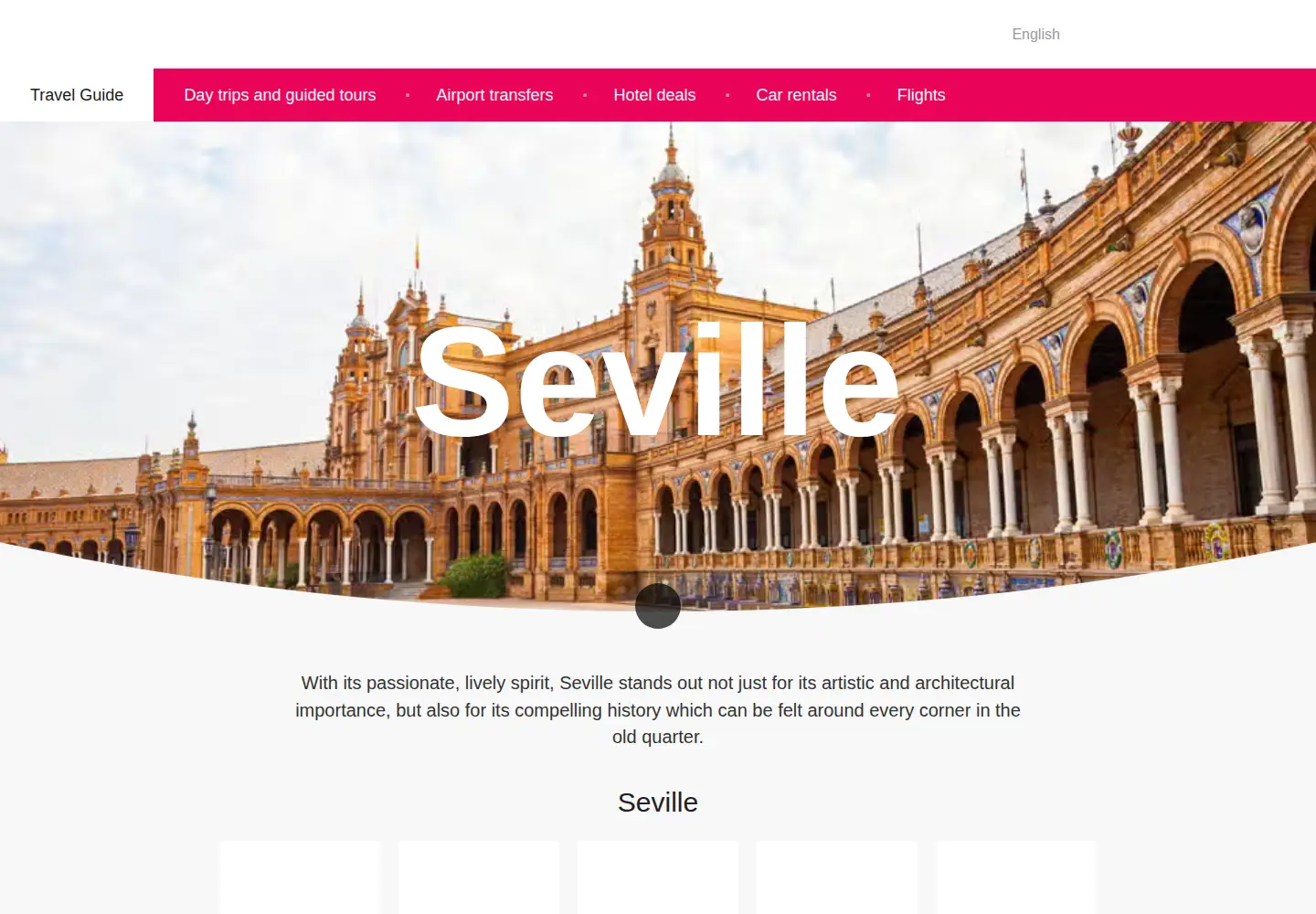 Screenshot of introducingseville.com