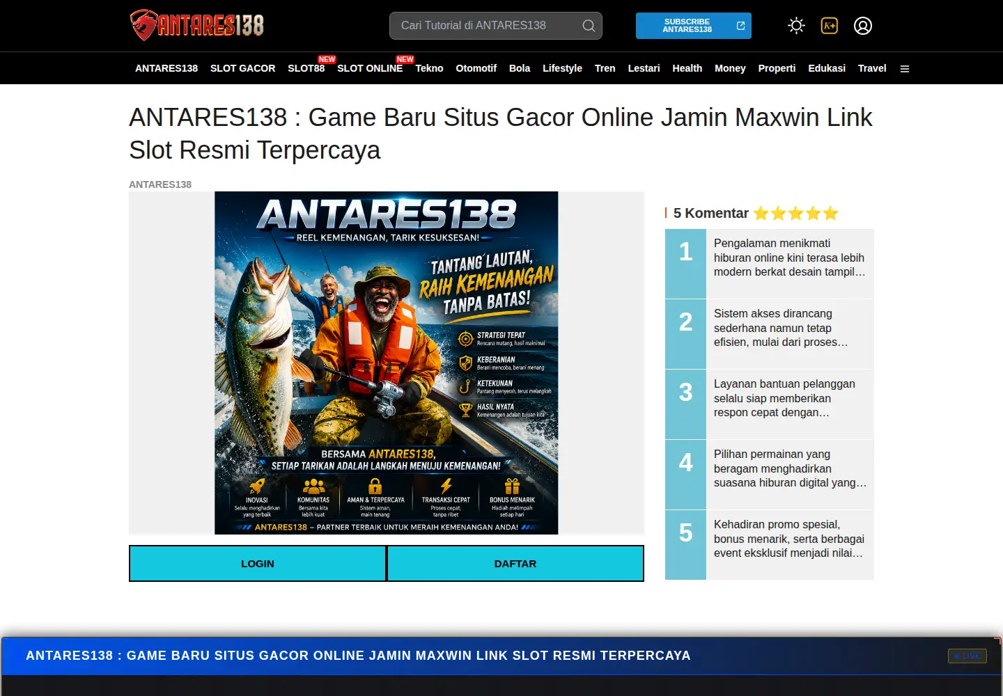 Screenshot of misaqnews.com