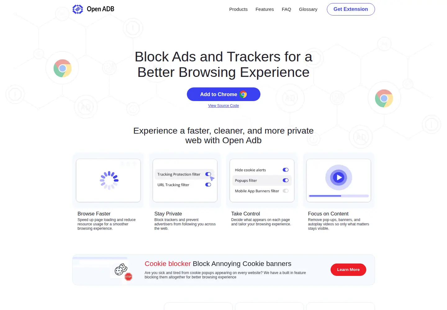 Screenshot of openadblocker.com