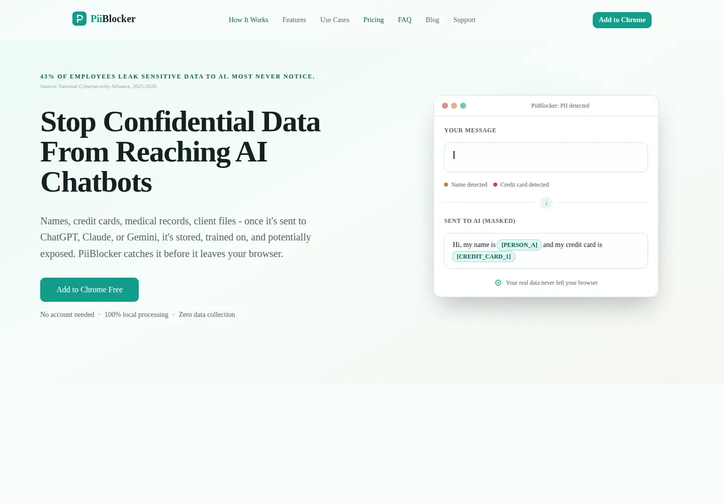 Screenshot of piiblock.com