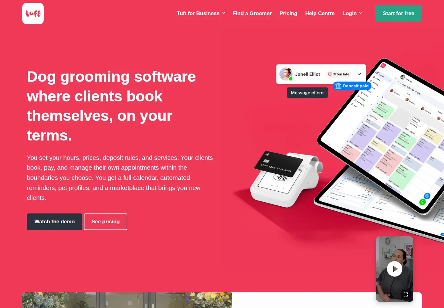 Screenshot of tuftapp.com