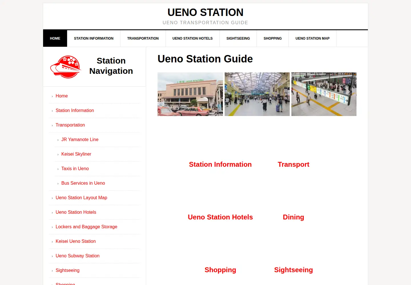 Screenshot of uenostation.com