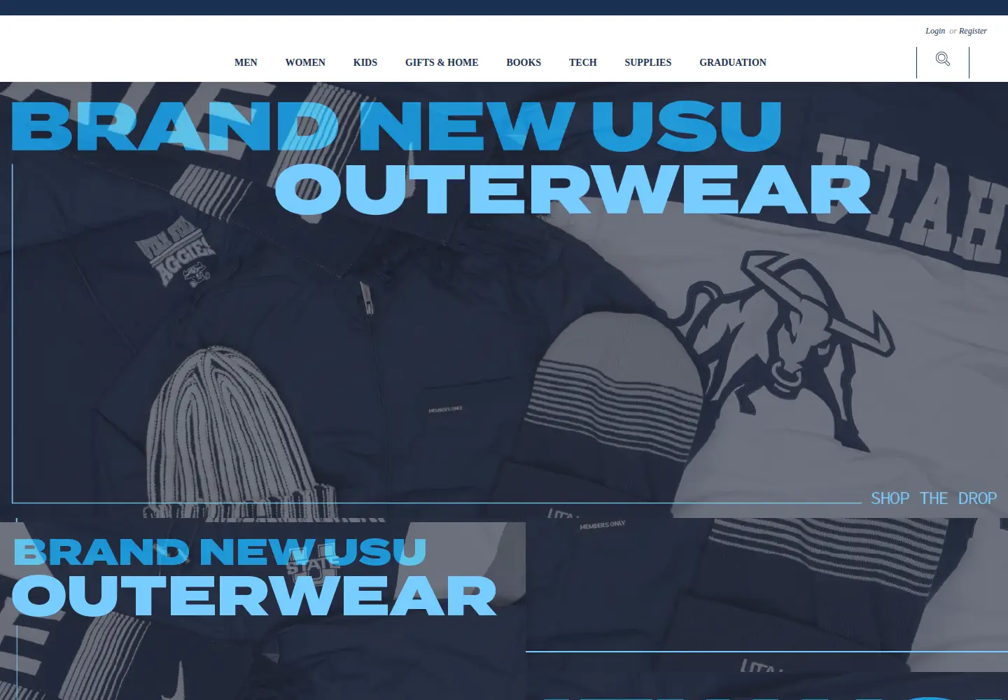Captured homepage of usucampusstore.com in the current scan